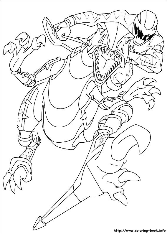 Power Rangers coloring picture